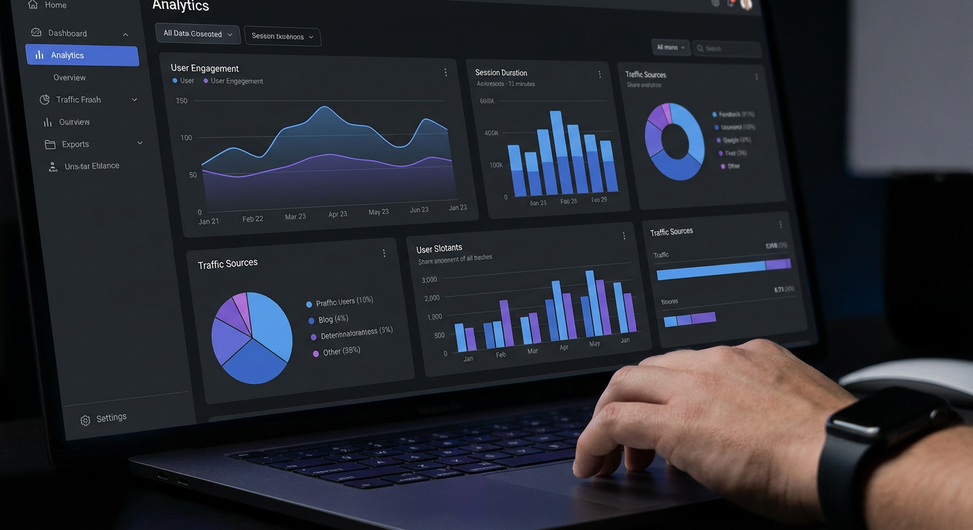 Dashboard de métricas reais