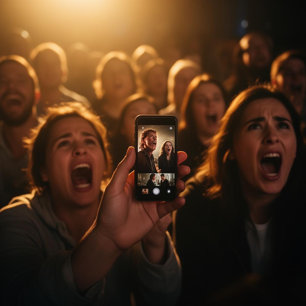 Audiência engajada assistindo