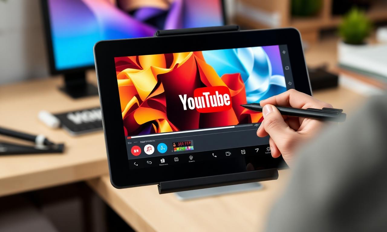 Designer criando thumbnail